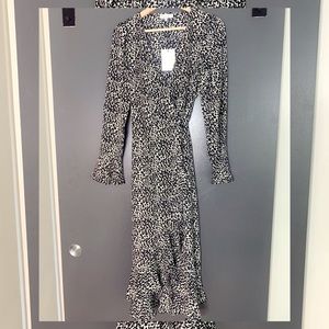 Pretty lavish wrap midi dress size 10 UK - 8 US new with tags